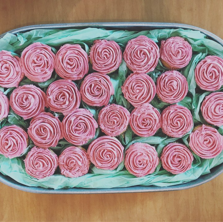 Raspberry Rosé Cupcakes